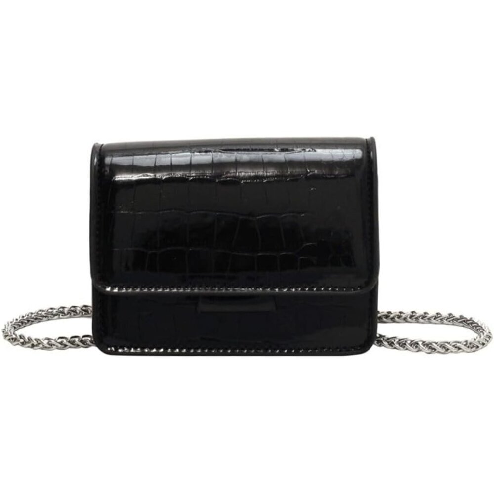 Metallic Silver Mini Purse Crossbody Bag Evening Party Clutch Nightclub